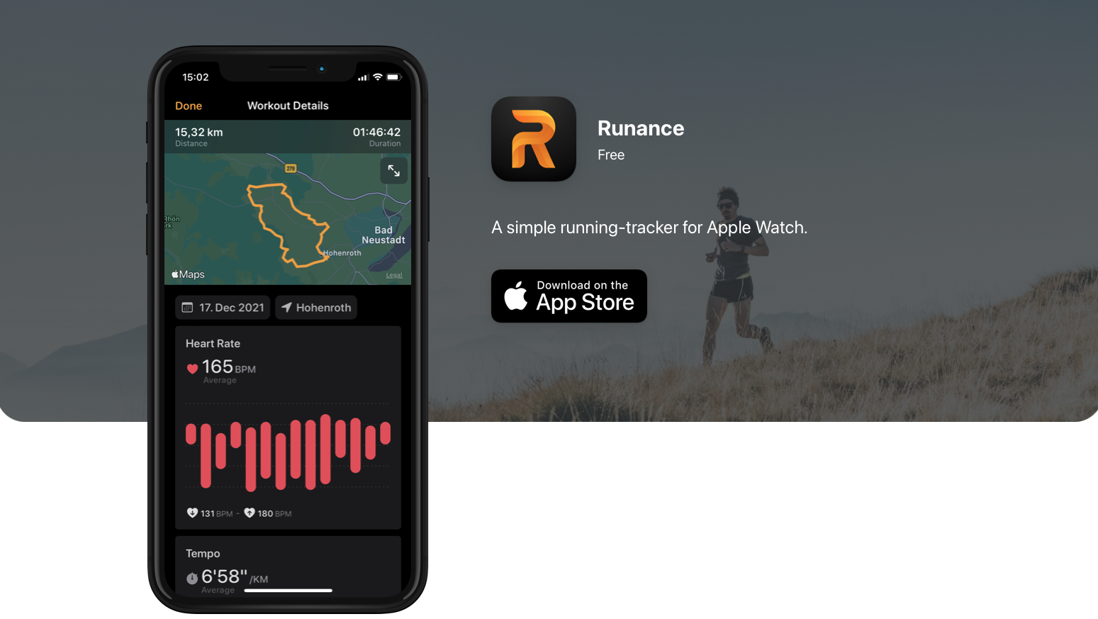 Runance is a Simple, Free Running App for Apple Watch
